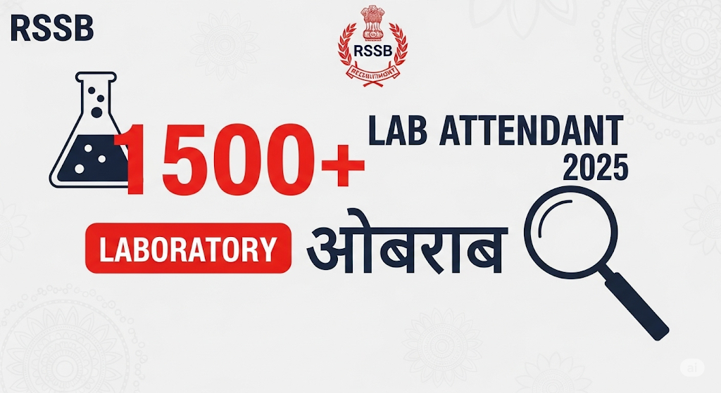 RSSB Lab Attendant Recruitment 2025 | RSSB लैब अटेंडेंट भर्ती 2025